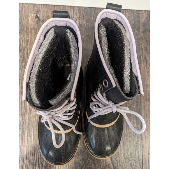 Sorel 1964 Premium Waterproof Canvas Winter Boots in Black Size 7 - Picture 11 of 13